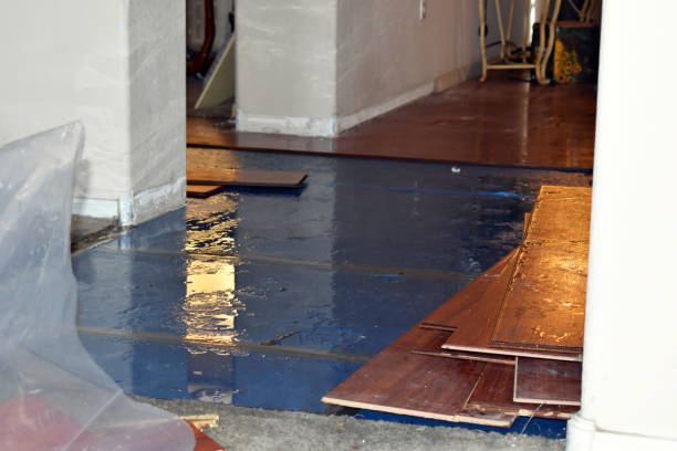 Professional Flood Cleanup technician working in Waelder, TX